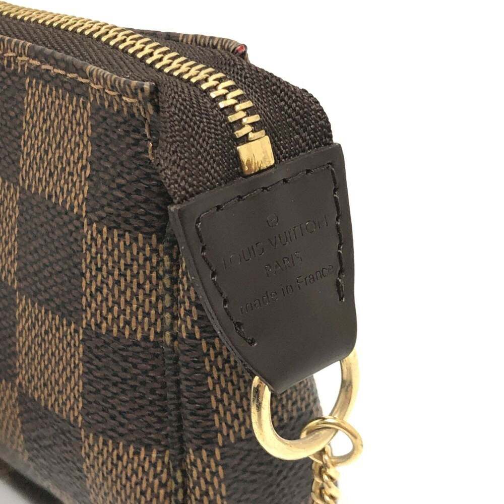 LOUIS VUITTON Authentic Brown Damier Canvas Pochette Pouch - Picture 8 of 12